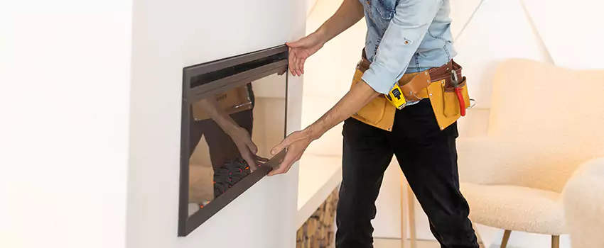 Metal Fireplace Installation in West Melbourne, Florida