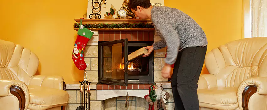 Rusted Metal Fireplace Restoration in West Melbourne, Florida